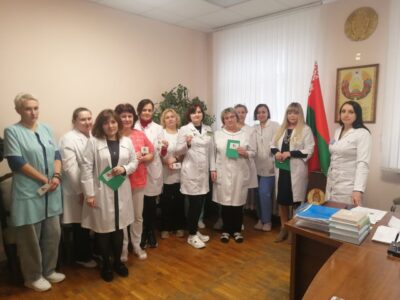 31.01.25г. в УЗ «ГОДСМ» состоялось торжественное вручение членских билетов ООО «Белая Русь»