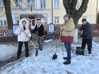Работники УЗ «Гомельский областной диспансер спортивной медицины» приняли участие в районном субботнике
